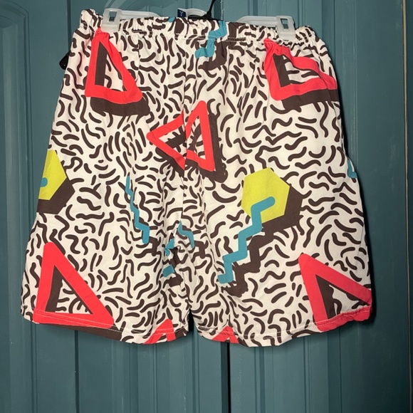Men’s SoScribbly 80’s inspired Trunks XL/XXL - Picture 2 of 3
